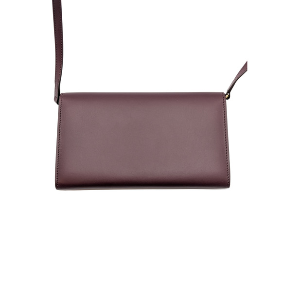 Burberry Hazelmere Plum Wallet on Strap Crossbody Bag - Picture 3 of 11